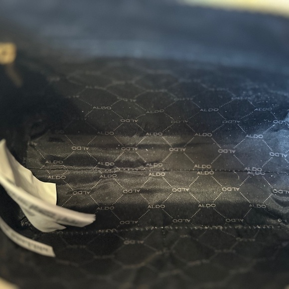 #19 NWT ALDO Etiraseann Handbag in Snakeskin/Cream - Picture 7 of 8